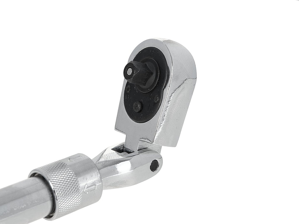 Telescopic ratchet with flexible head and handle 1/4" drive, 210-278 mm, 72T, CrV