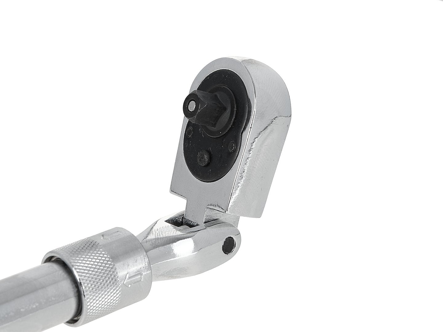 Telescopic ratchet with flexible head and handle 1/4" drive, 210-278 mm, 72T, CrV