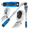 Telescopic flexible-head ratchet with handle 3/8" 285-375 mm 72T CrV