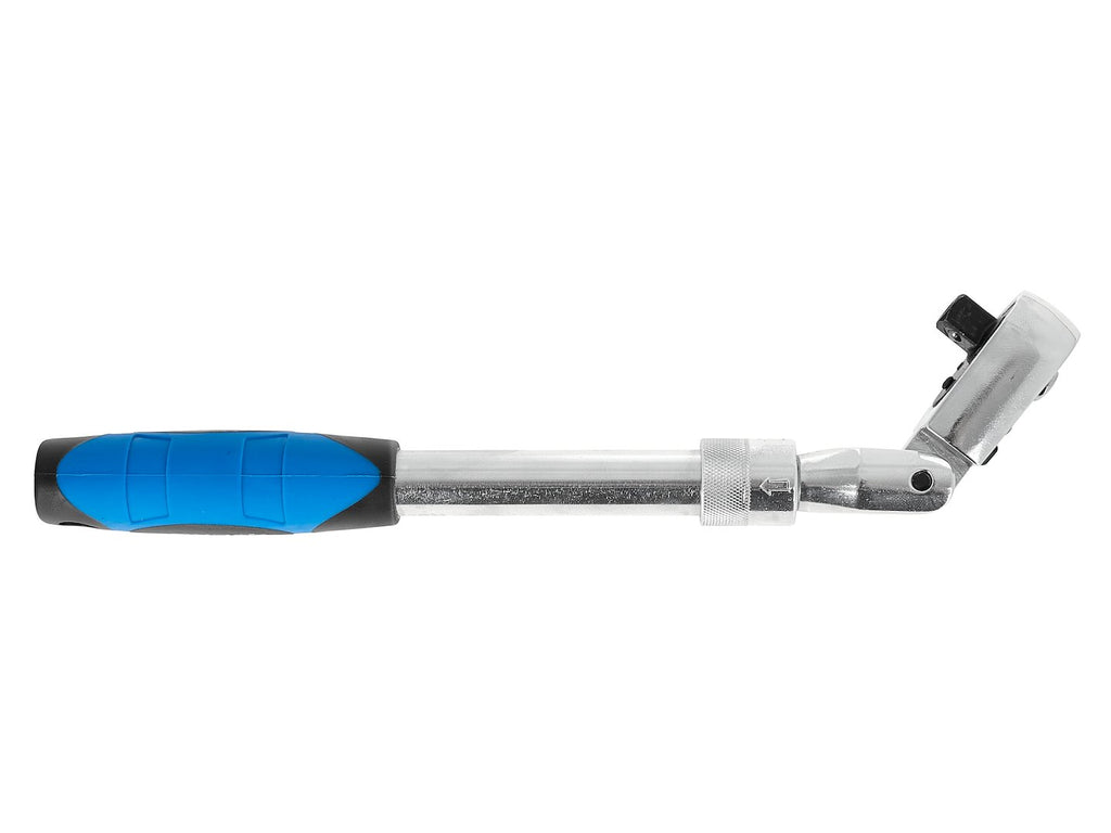 Telescopic flexible-head ratchet with handle 3/8" 285-375 mm 72T CrV