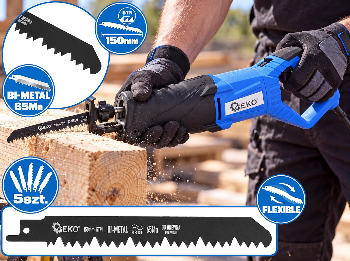 150 mm Bi-Metal Wood Cut-Out Saw Blades, 5 pcs