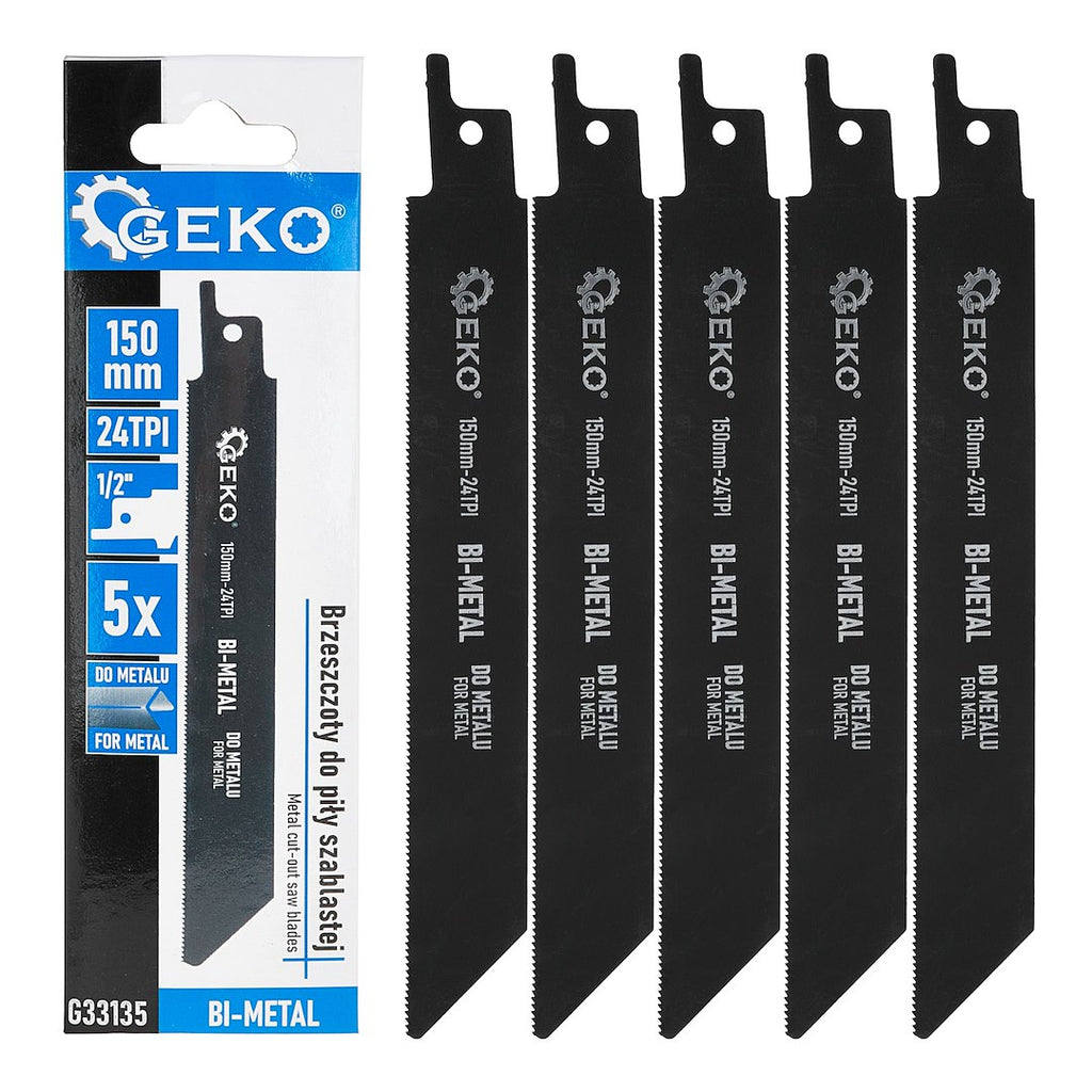 150 mm bi-metal metal cut-out saw blades, 5 pcs
