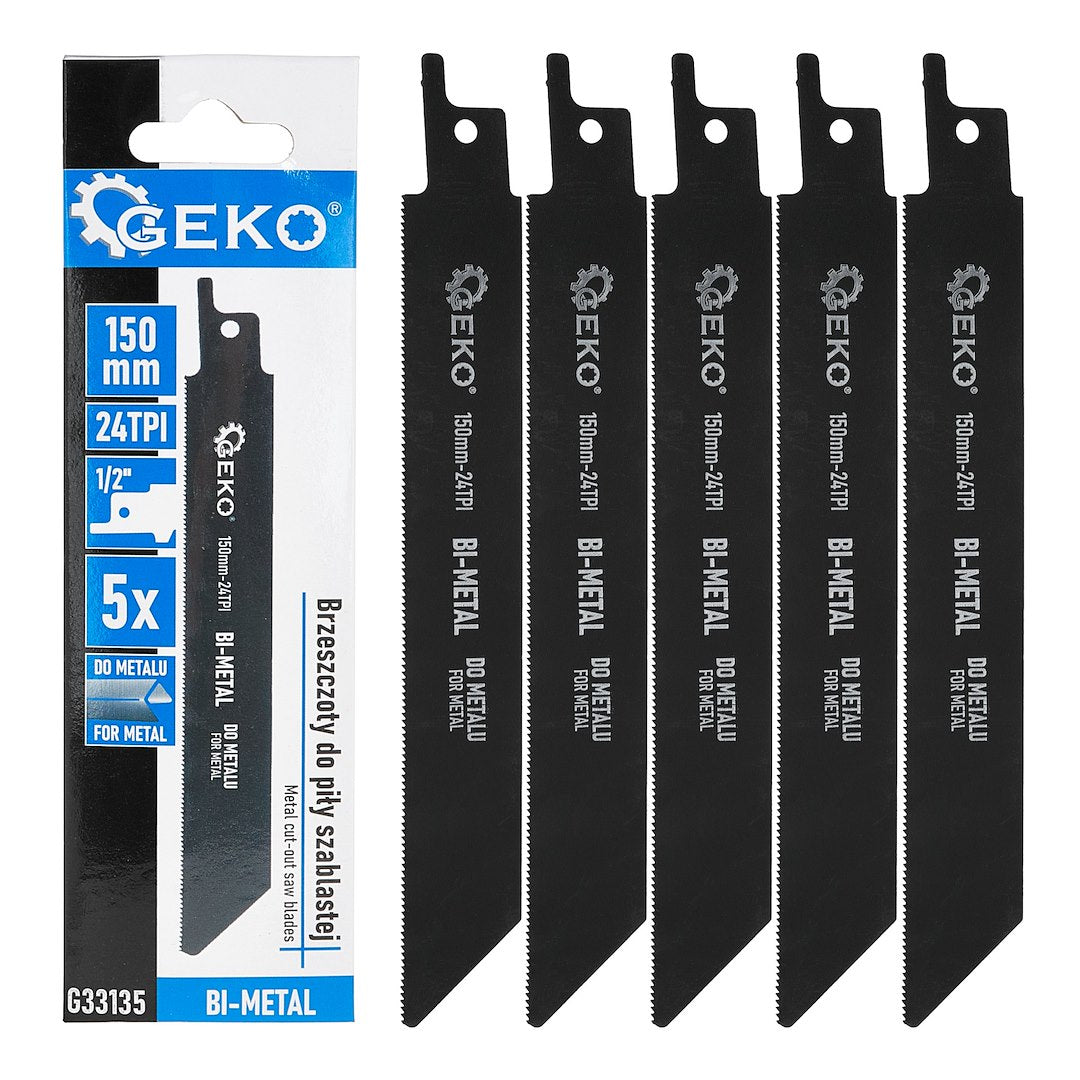 150 mm bi-metal metal cut-out saw blades, 5 pcs