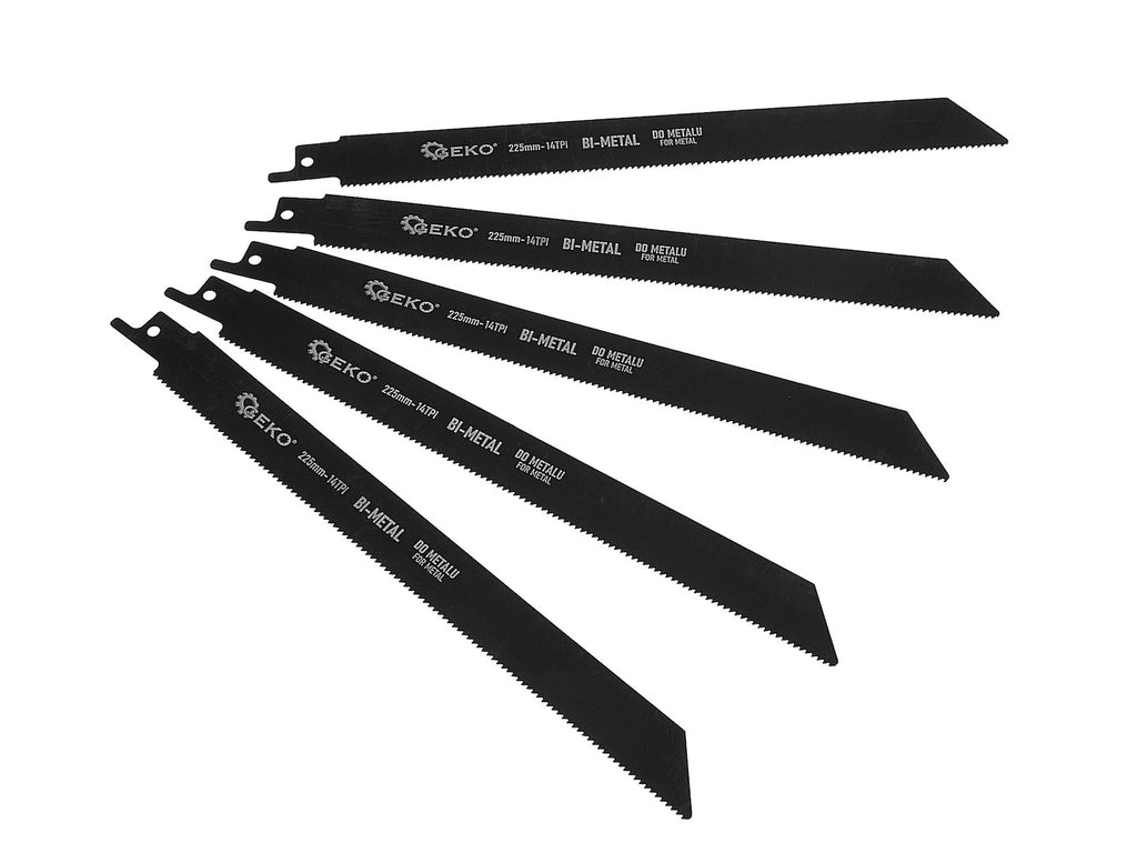 225 mm bi-metal metal cut-out saw blades, 5 pcs