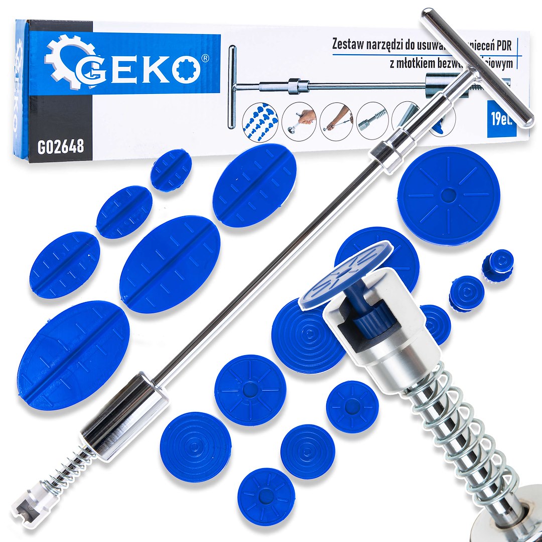 PDR Dent Removal Tool Set with Slide Hammer, 19 pcs