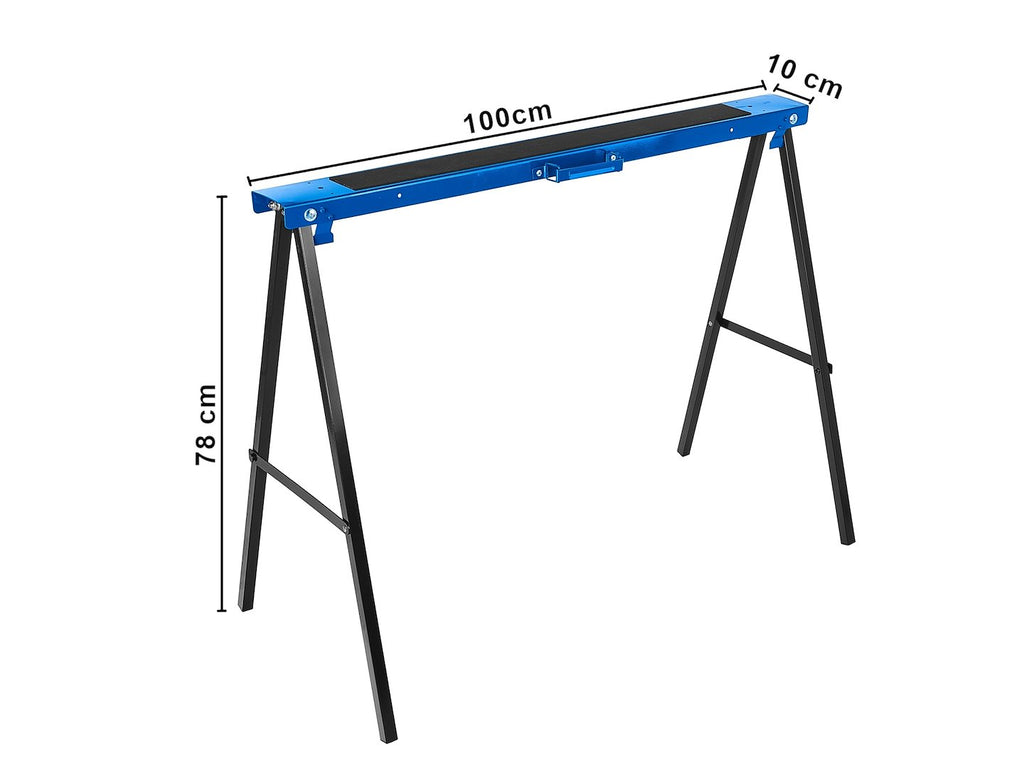 Foldable workshop sawhorses, 2 pcs