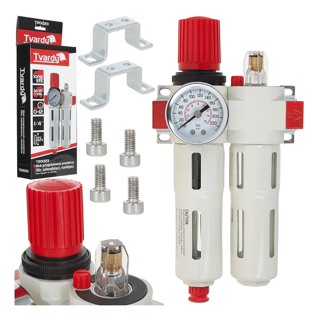 Filter Regulator & Lubricator 1/4"