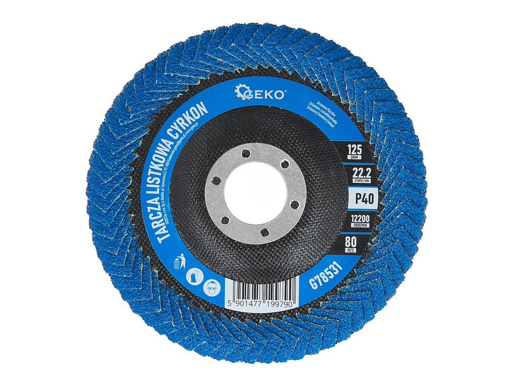 Zirconium flap disc for inguinal weld cavities 125 P40 – Pack of 5