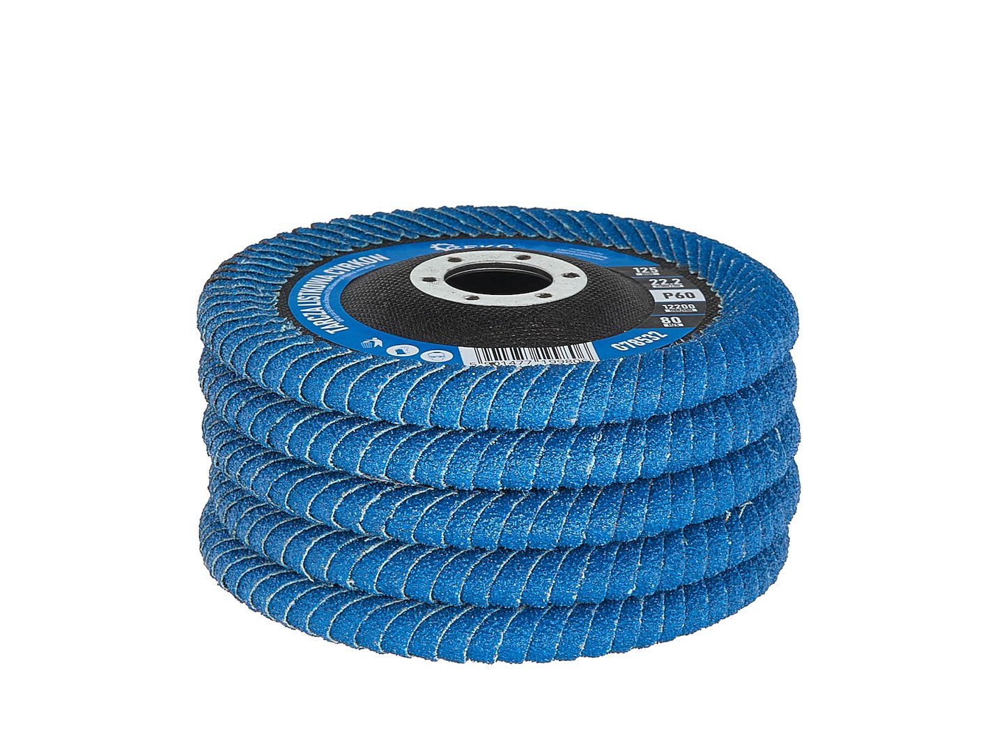 Zirconium Flap Disc for Inguinal Weld Cavities 125 P60 – Pack of 5