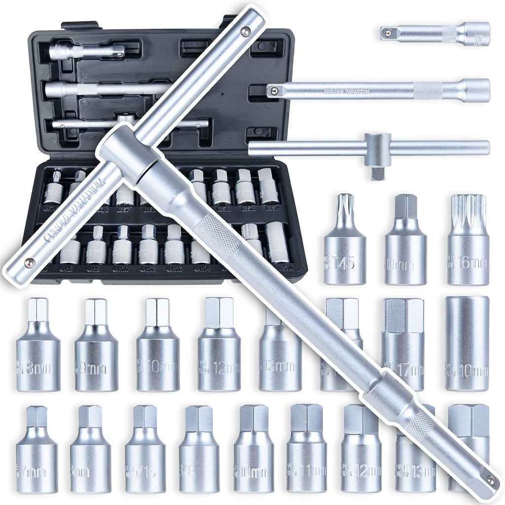 23pcs Quadrilateral and Hex Oil Drainer