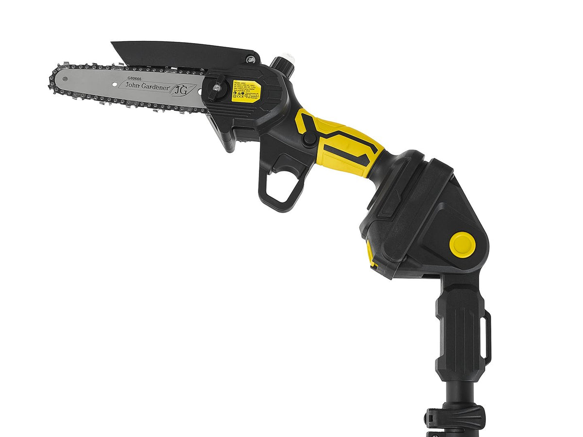 21V 6" cordless chainsaw 2x2.0Ah – XXL set with telescopic rod 1.65-2.50m