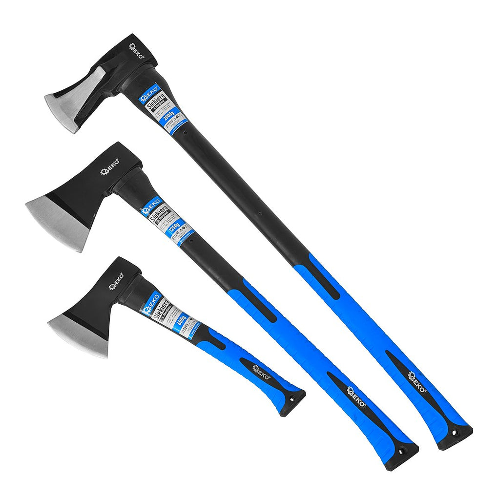 Set of axes, 3 pcs: 600 g / 1250 g / 2000 g