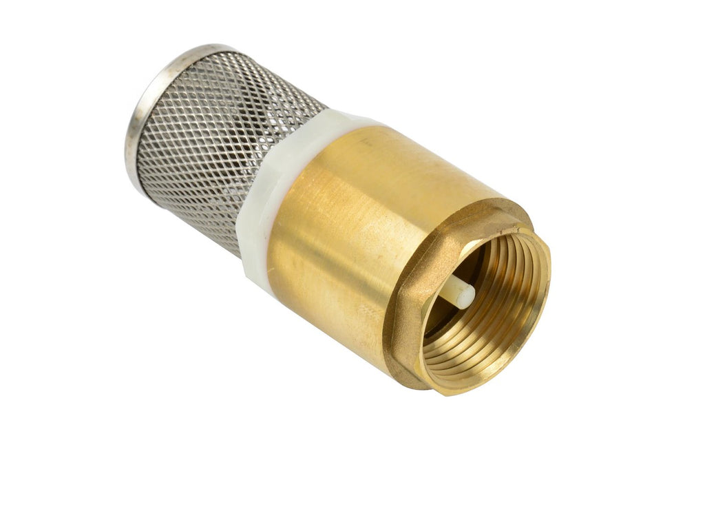 Brass Foot Valve with Strainer 1" Female BSP