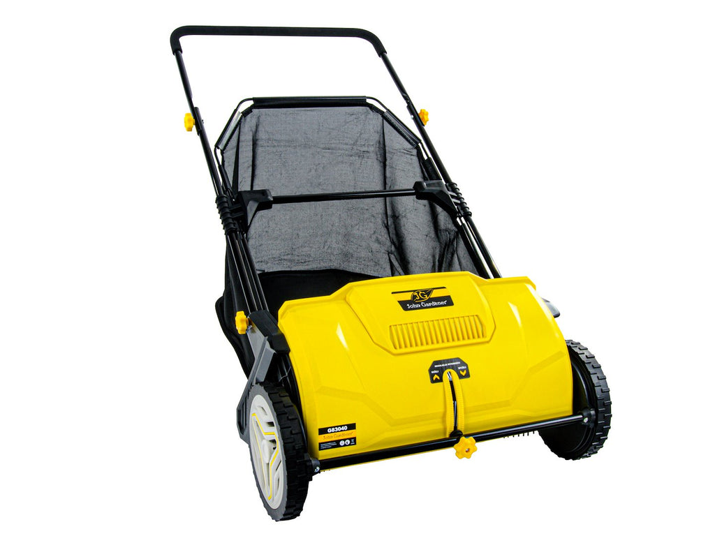 Hand-Push Lawn Sweeper for Grass and Leaves, 53 cm