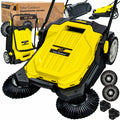 Hand Push Lawn Sweeper for Grass and Leaves 65 cm
