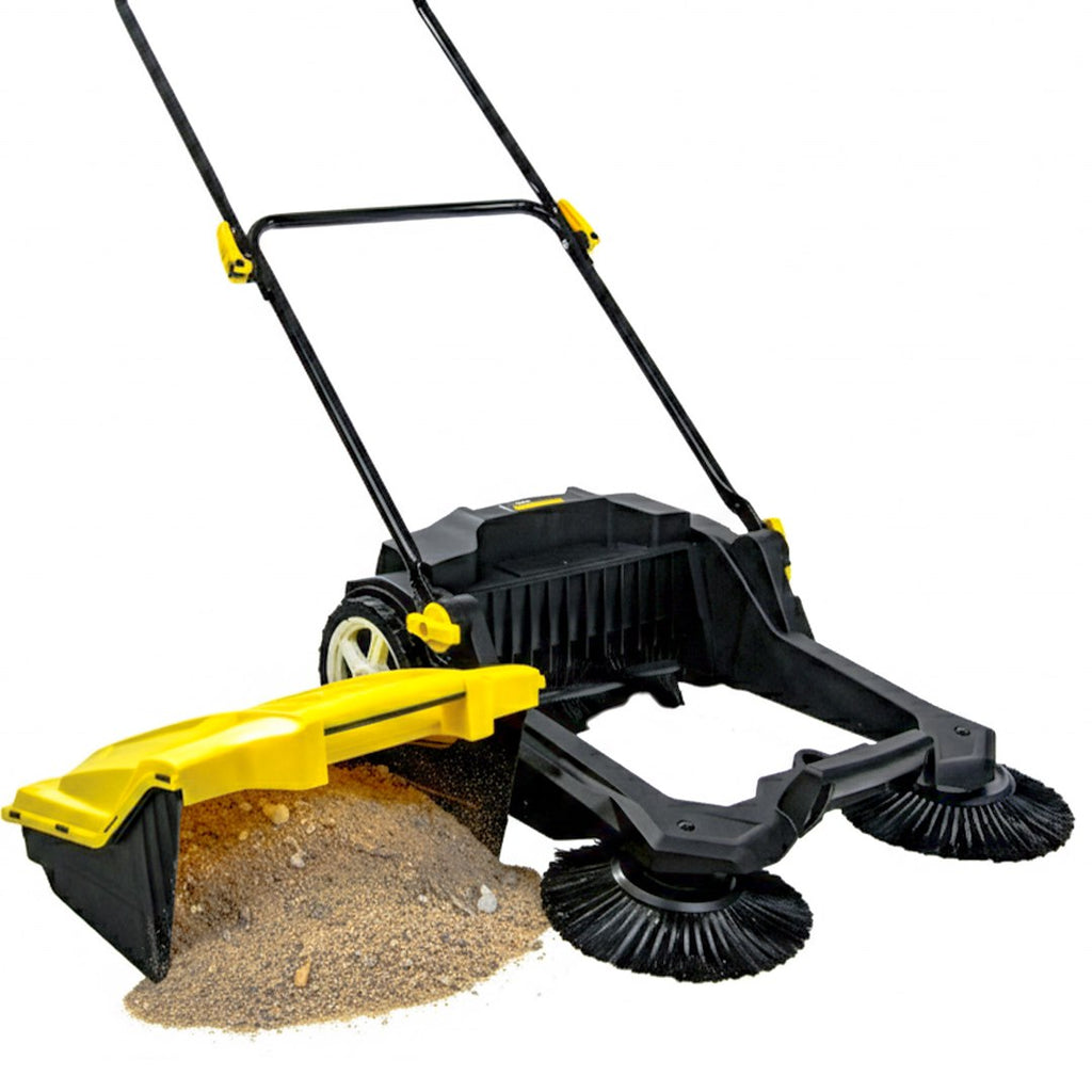 Hand Push Lawn Sweeper for Grass and Leaves 65 cm