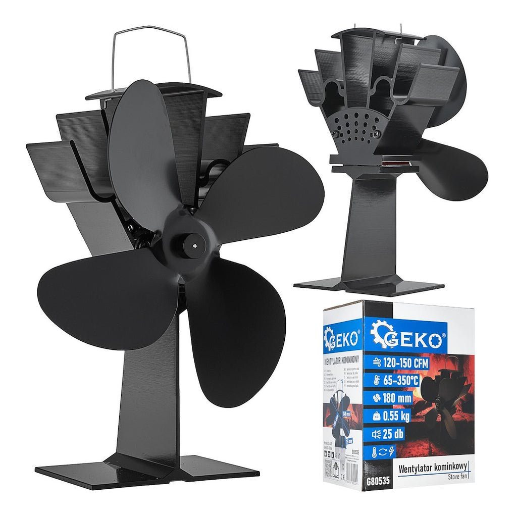 Thermoelectric fireplace fan (stove fan)