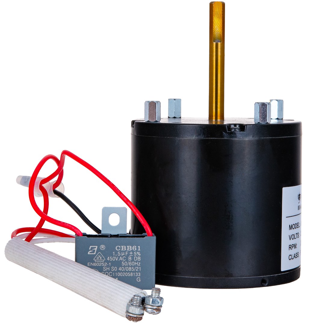 Main motor + starting capacitor for heater G80430/G80431
