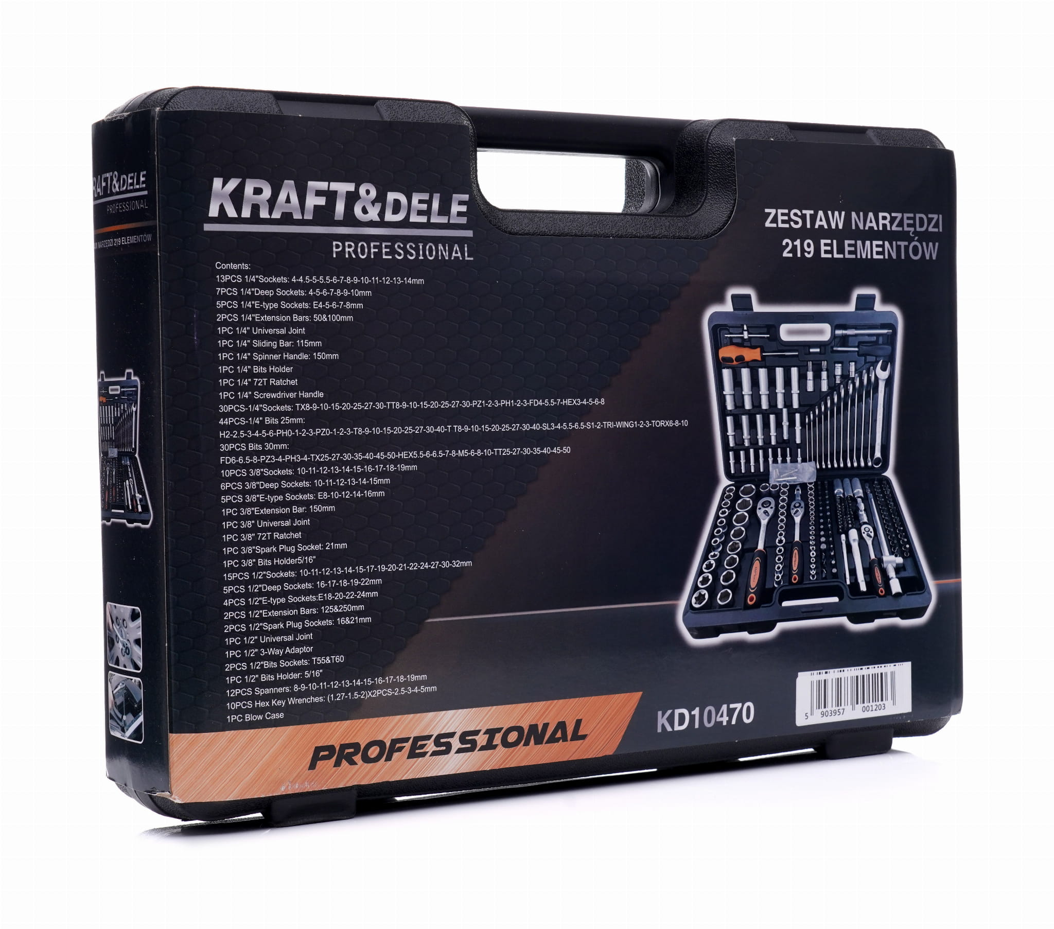 219 tk tööriistakomplekt padrunvõtmetega KD10470