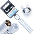 3/8" drive, 14 mm thin-walled spark plug socket with universal joint