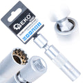 3/8" 16 mm thin-walled spark plug socket with universal joint