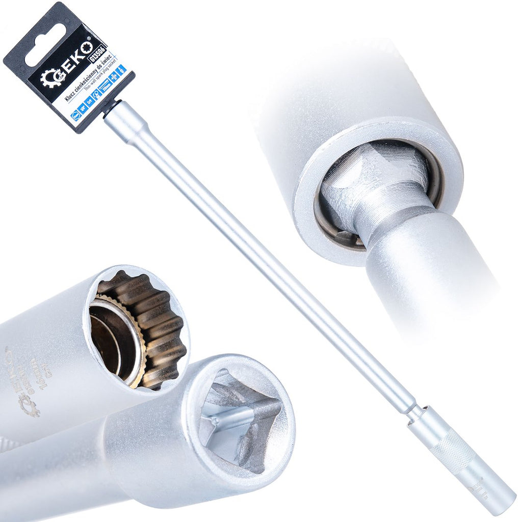 3/8" 14 mm thin-walled spark plug wrench with universal joint