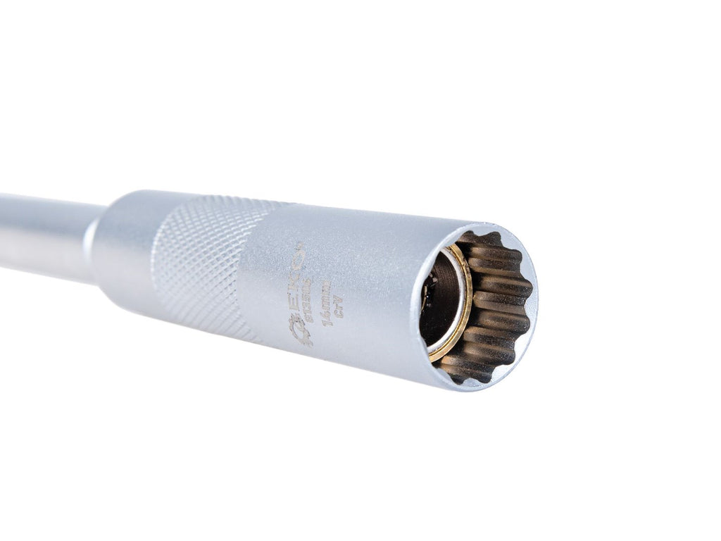 3/8" 14 mm thin-walled spark plug wrench with universal joint