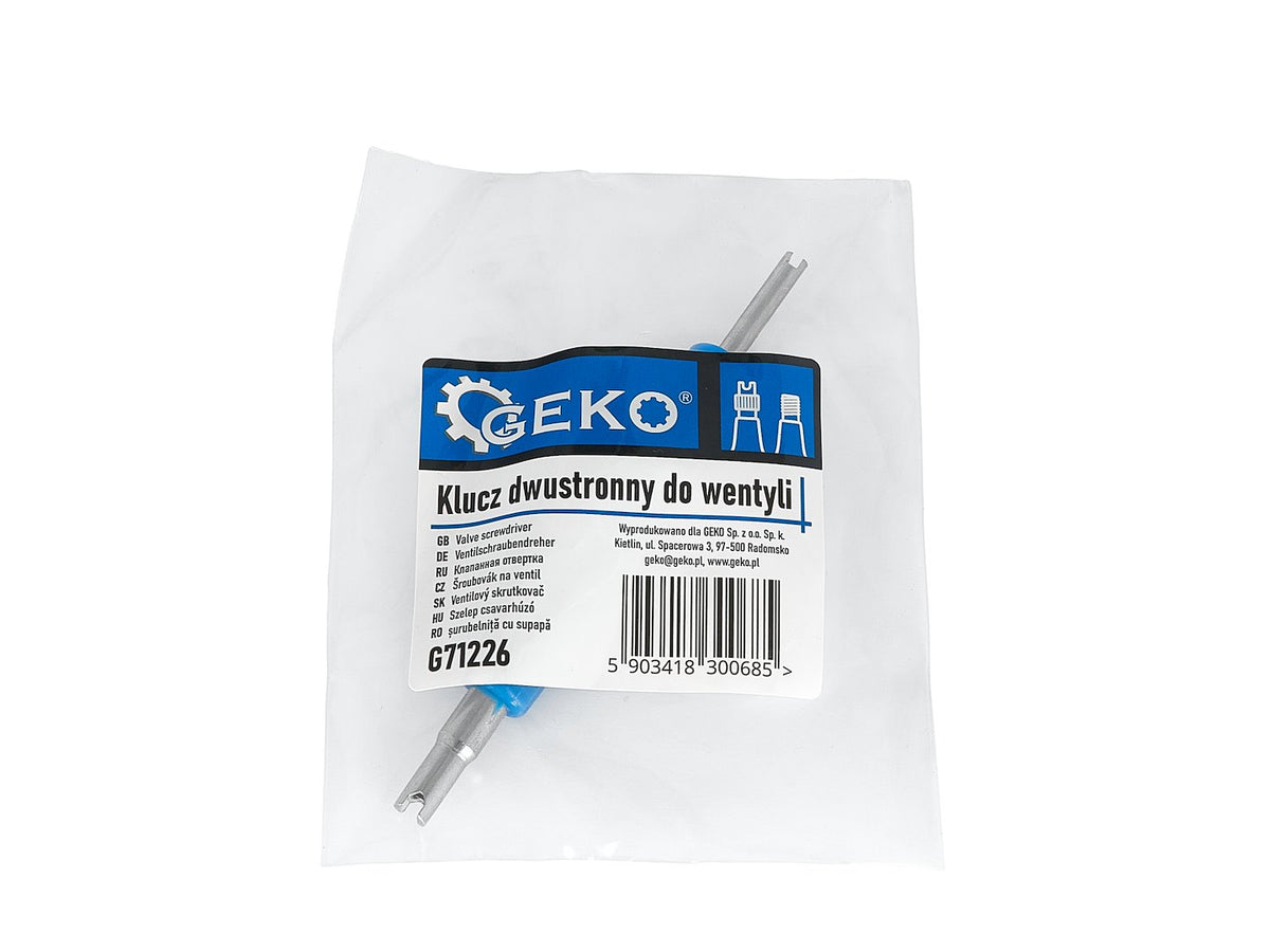Double-sided valve screwdriver
