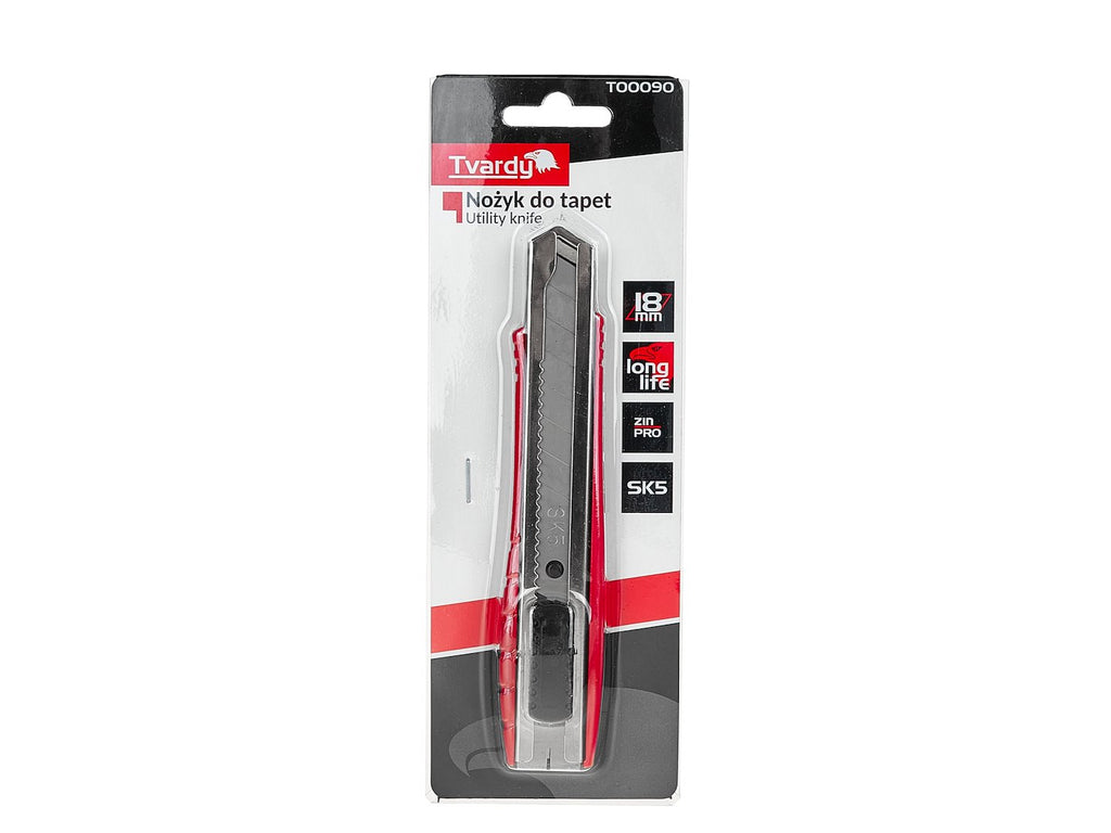 Utility Knife 100 x 18 x 0.5 mm GRIT SK5 TVARDY