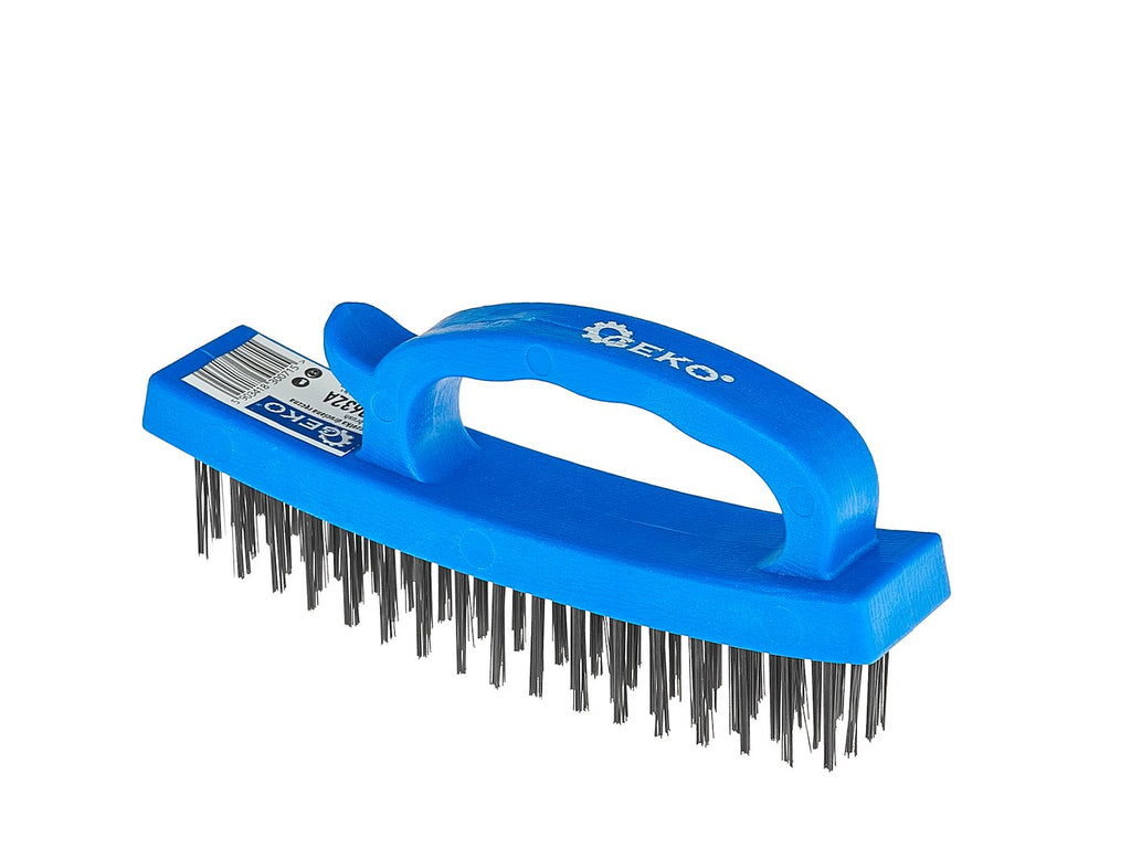 Wire brush with plastic handle, 165 mm – display box – Pack of 12