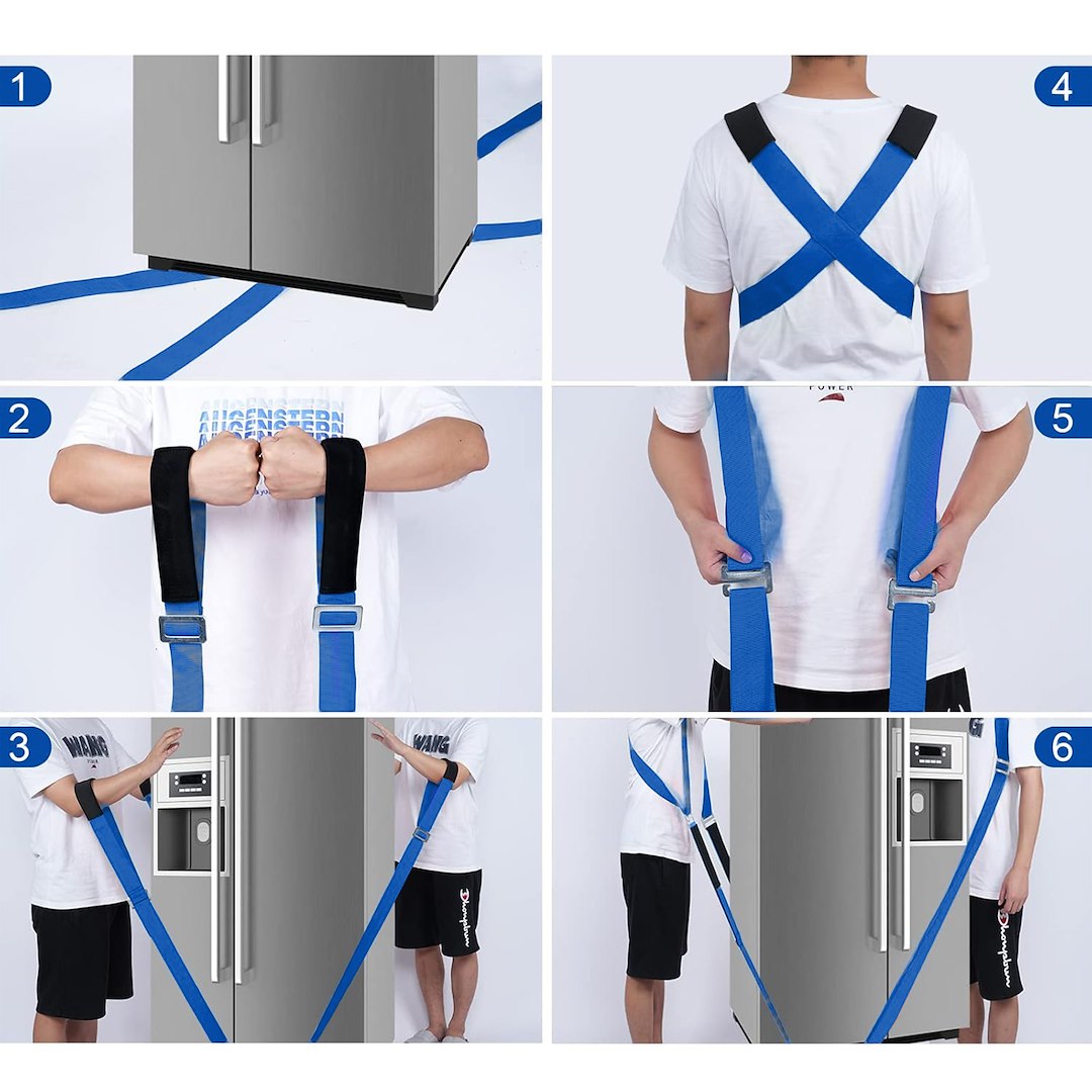 Furniture carrying belts with braces 2.9 m / 370 kg / 50 mm