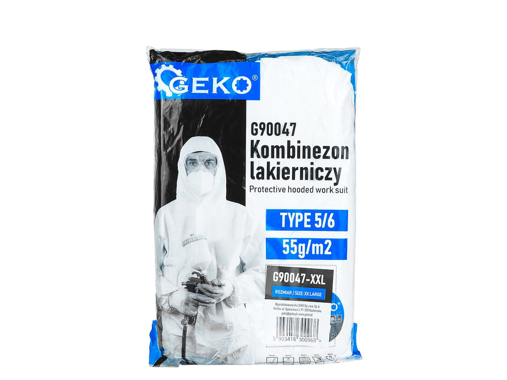 Protective hooded work suit 55gsm type 5/6  – size XXL
