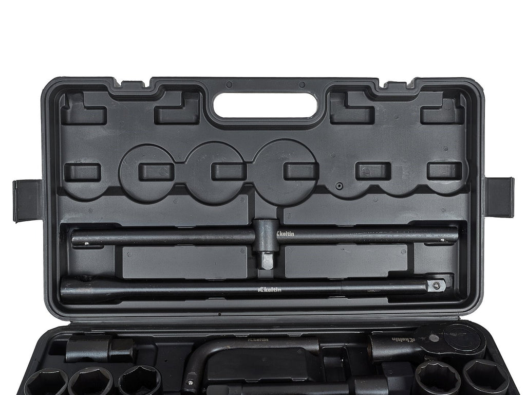 6-point impact socket set 3/4" & 1" drive 17–65 mm 26 pcs