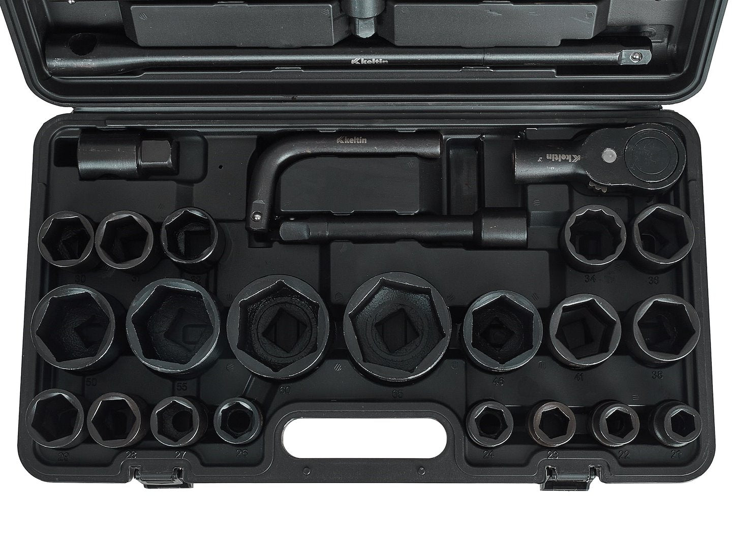 6-point impact socket set 3/4" & 1" drive 17–65 mm 26 pcs