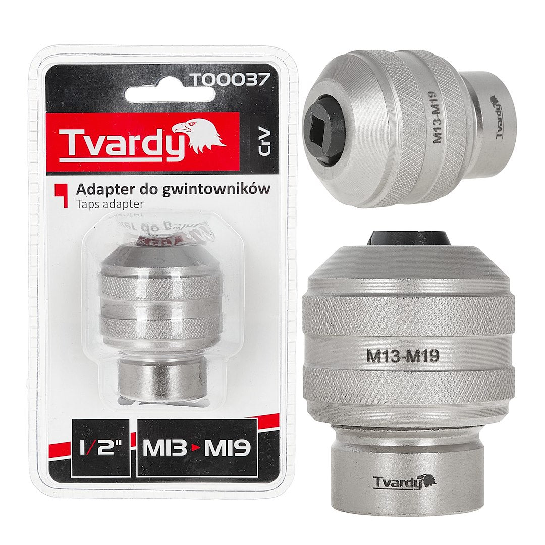 1/2" M13–M19 Tap Adapter, CrV