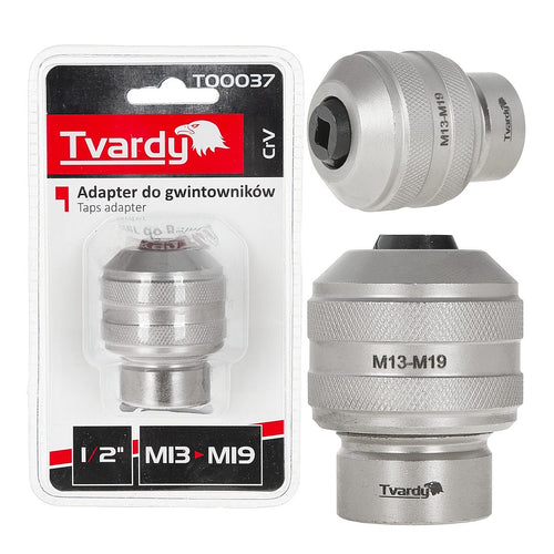 1/2" M13–M19 Tap Adapter, CrV