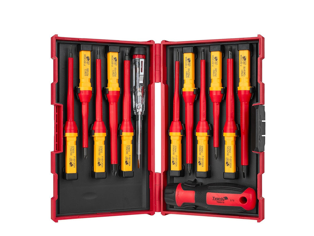 Set of 13 Insulated VDE Screwdrivers