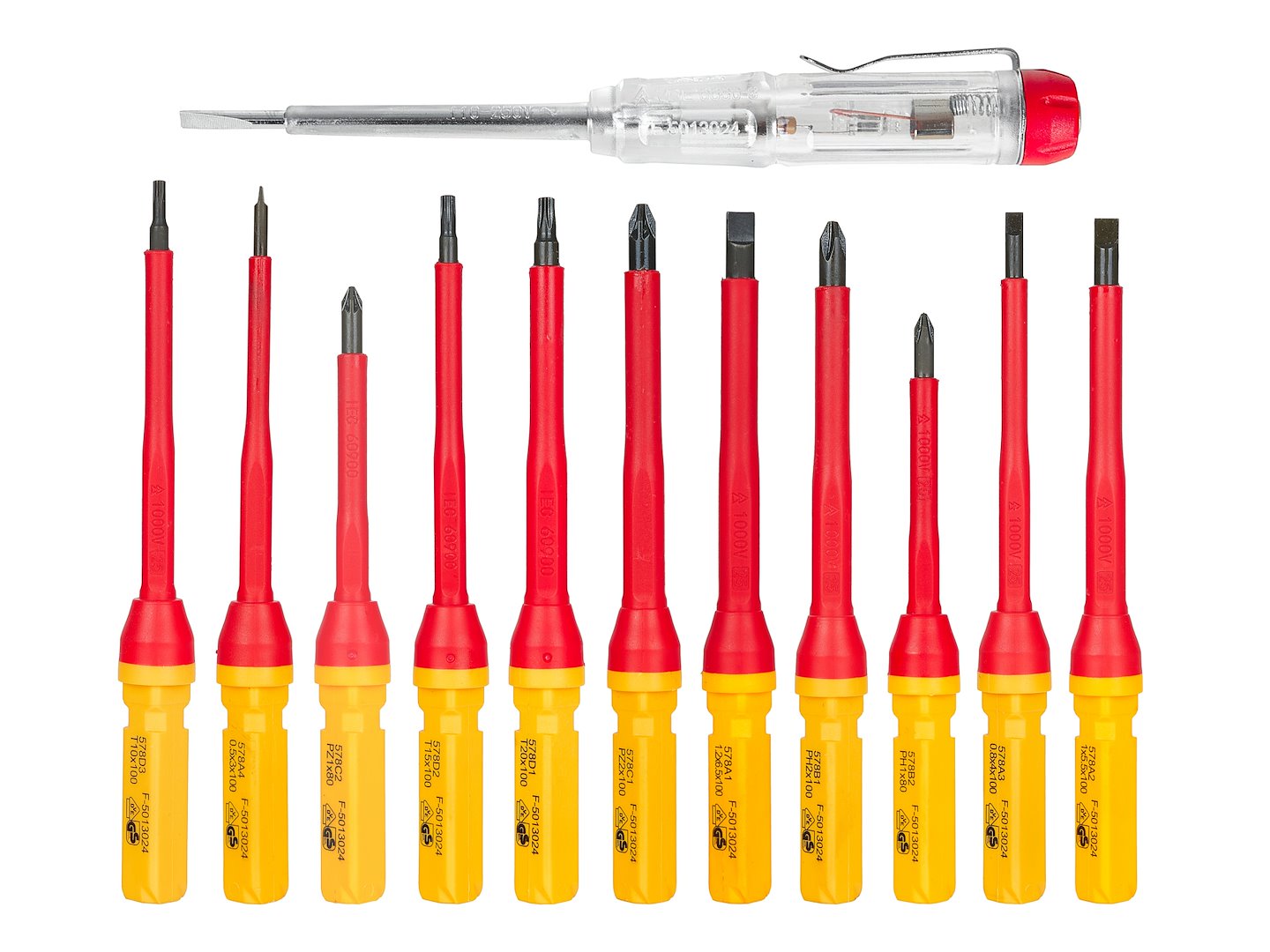 Set of 13 Insulated VDE Screwdrivers