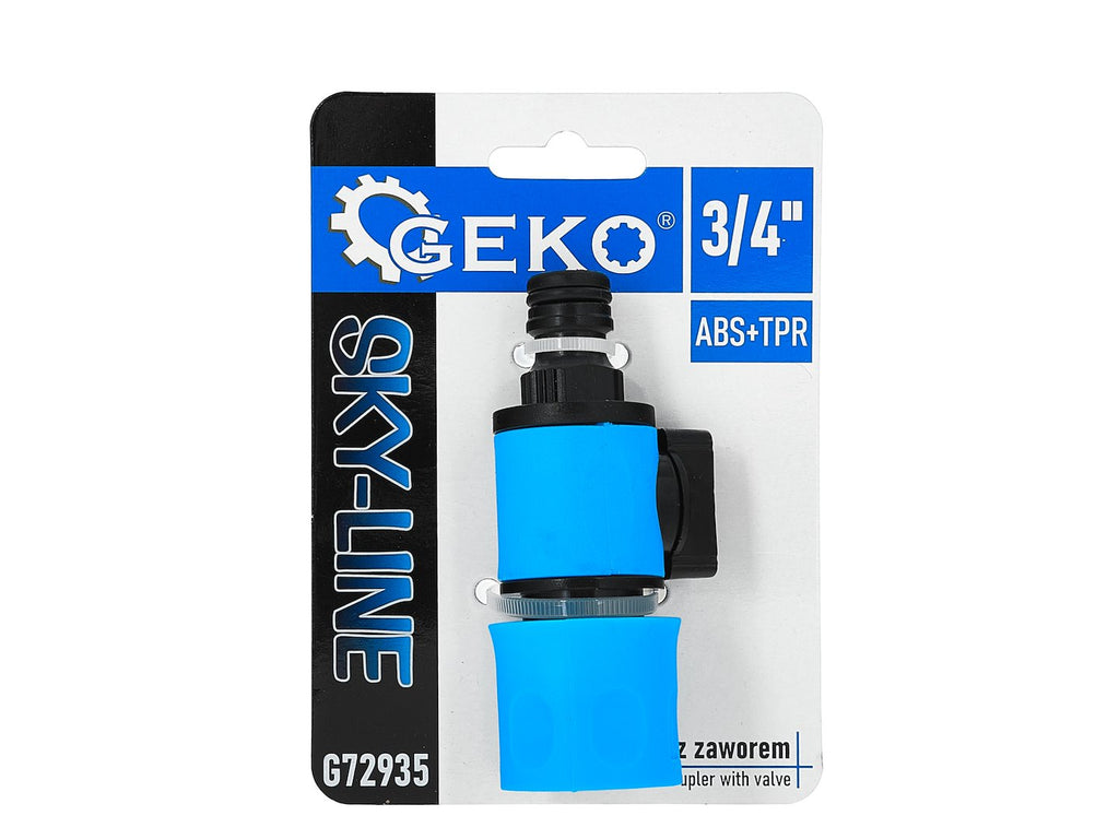 Quick coupler with valve and hose coupling, Sky-Line series