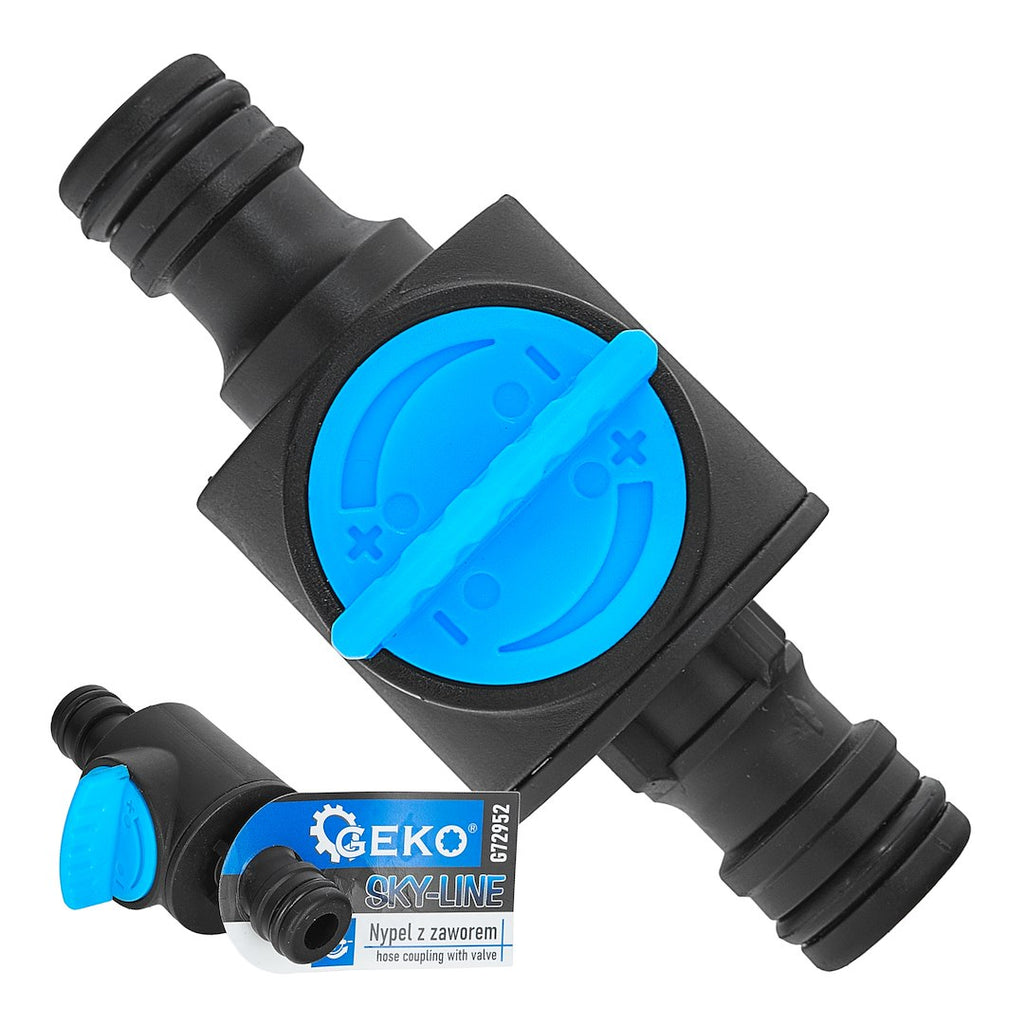2-way hose coupling with valve, SKY-LINE series