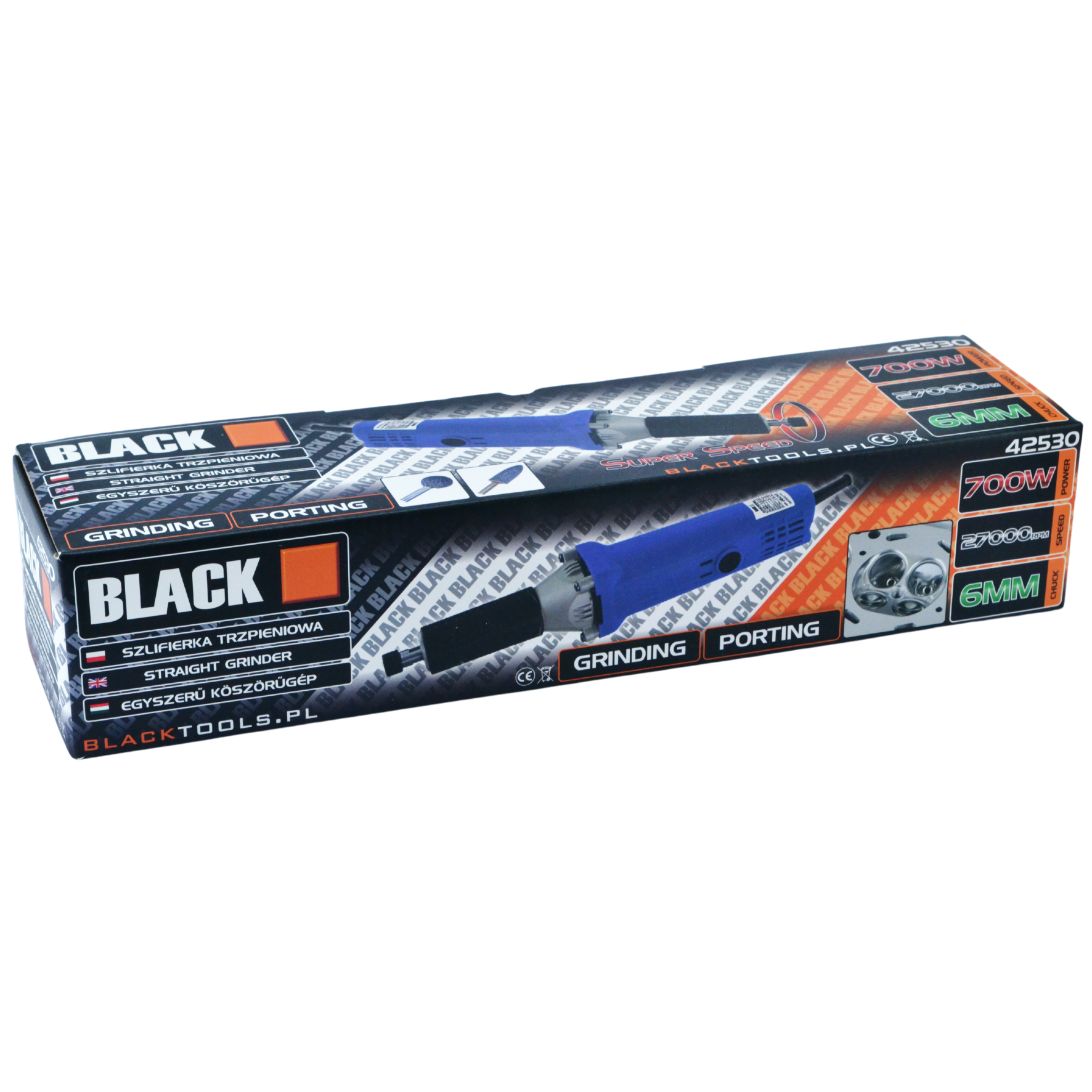 Sirge spindliga lihvmasin 700W Black (42530)