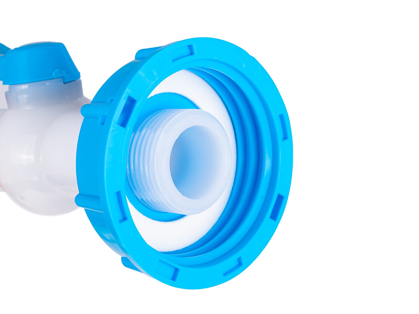IBC set - S60x6 adaptor + 32 mm hose tap 45°