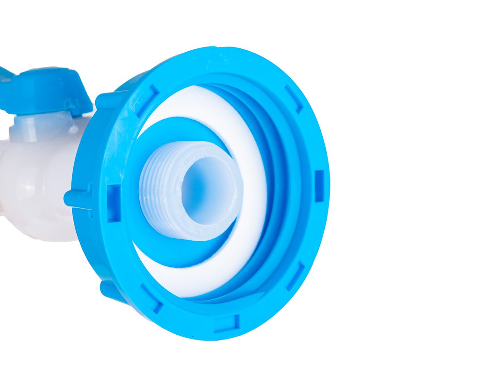 IBC set - S60x6 adapter + 25 mm hose tap 90°