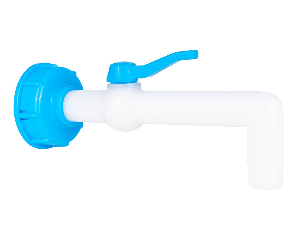 IBC set - S60x6 adapter + 25 mm hose tap 90°