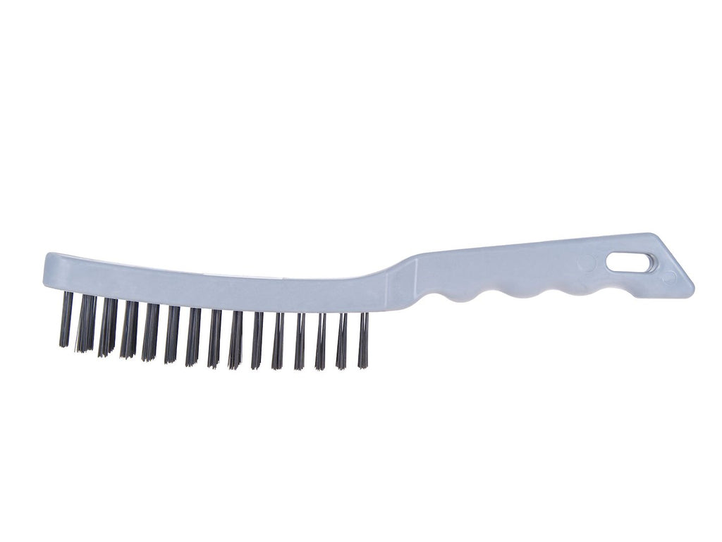 4-row wire brush with plastic handle