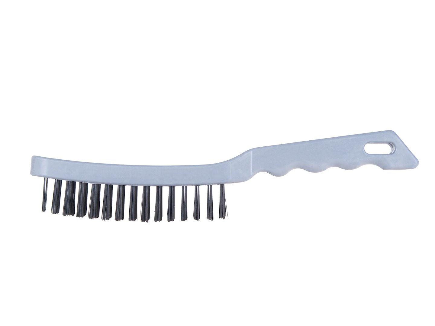 Wire brush with plastic handle, 5-row wire layout