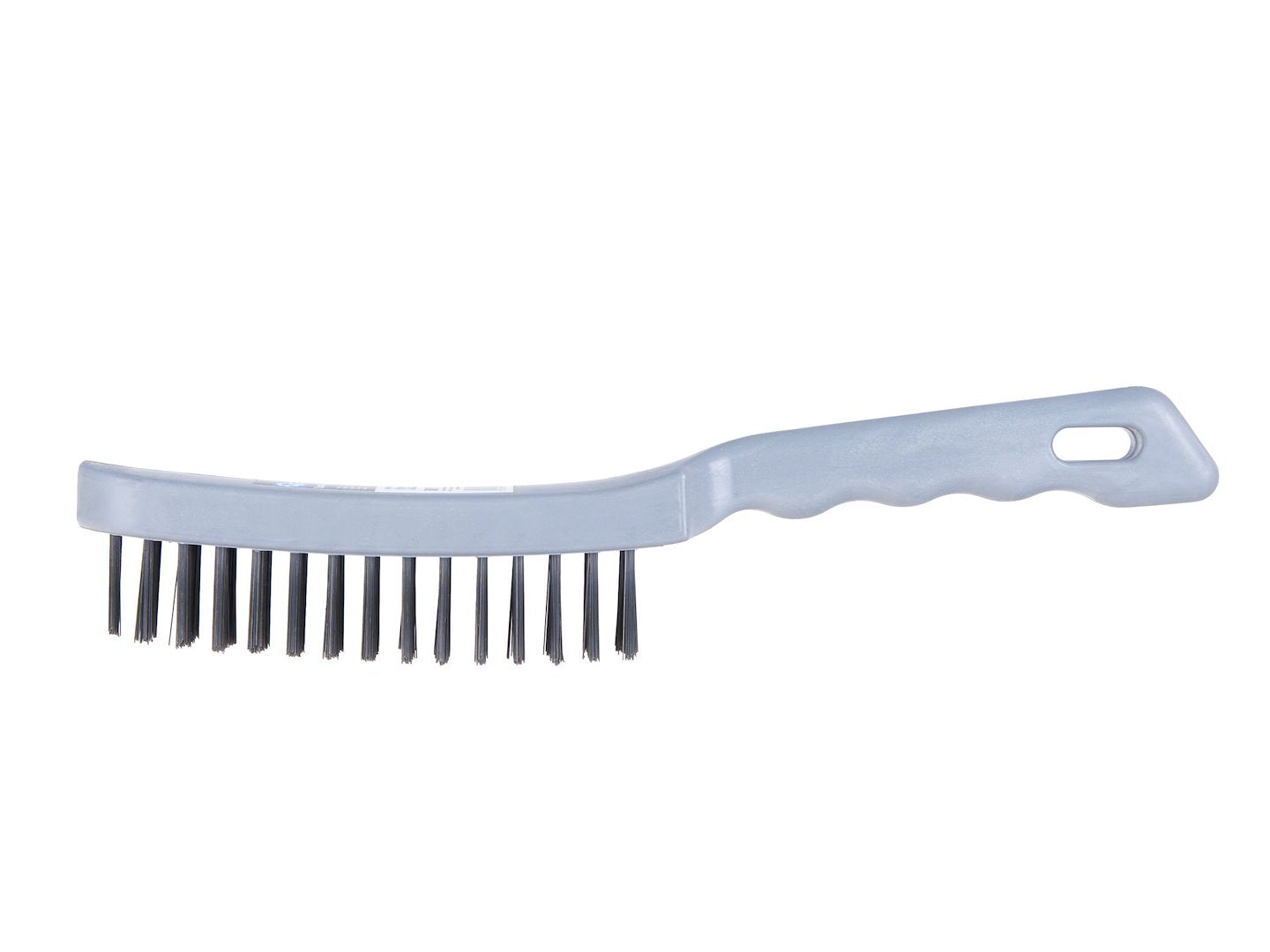 Wire brush with plastic handle, 6 rows of wires