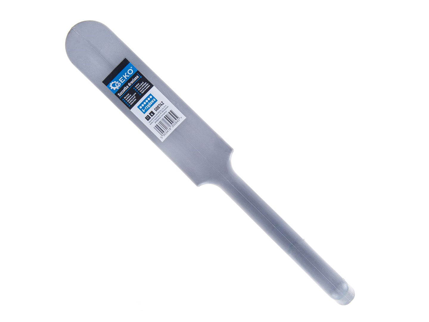 Wire brush with plastic handle, 6 rows of wires