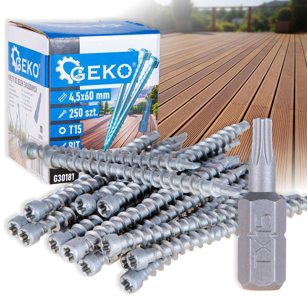Decking Screws + T20 Insert Bit