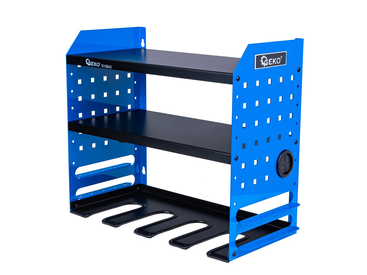 4-Slot Metal Power Tool Shelf